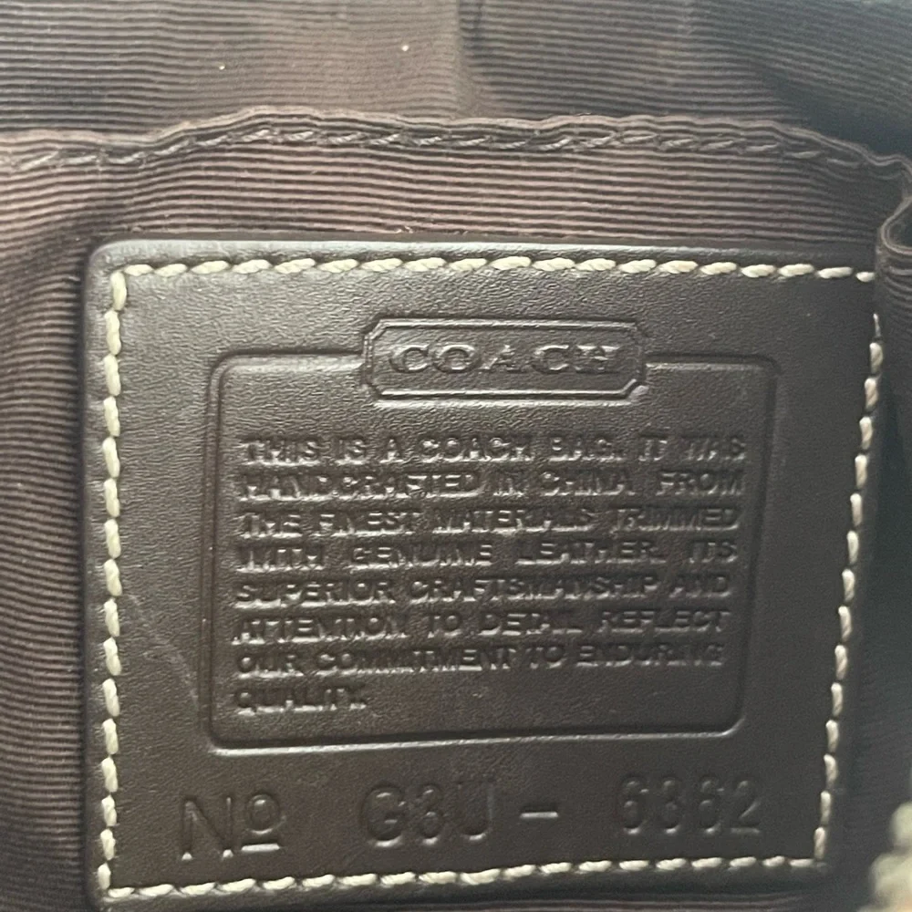 Coach Brown Shoulder Bag with Leather Trim - Picture 7 of 10
